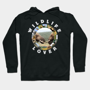 Wildlife Lover Elephant Faces Hoodie